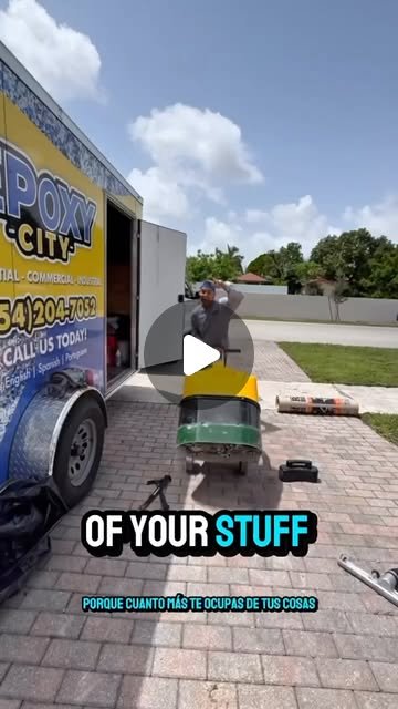 Diamond grinding and prep on a residential floor — Epoxy City LLC South Florida